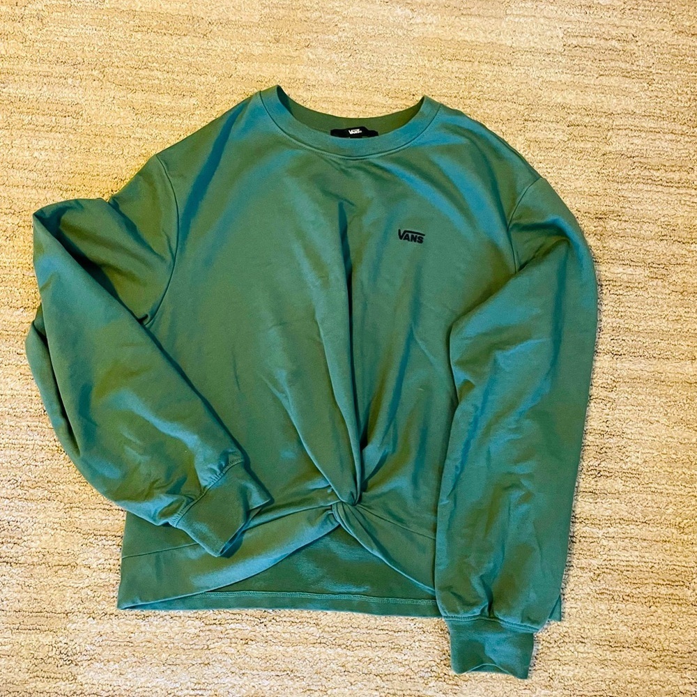 Vans new without tag long sleeve shirt, tie front